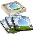 4 x Boxed Square Coasters - Country Home City Life Concept  #14614
