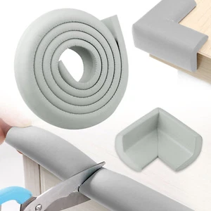 Extra Thick Baby Proofing Edge Guard Foam Protector Bumpers + 4 Corners Cushion - Picture 1 of 10