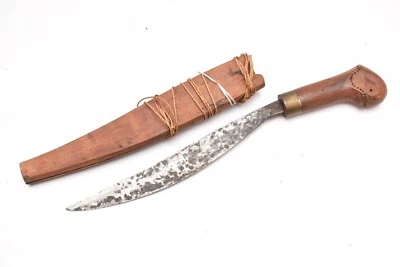 Cuchillo/espada Palang Bolo filipino vintage de la Segunda Guerra Mundial funda de madera daga de 12" Foto 1 de 4