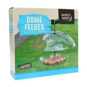 Hanging Wild Bird Feeder Station Baffle Dome Peanut Seed Feed Height Adjustable  - Picture 1 of 2