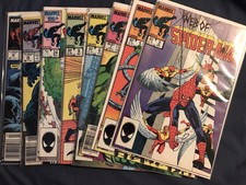 Lot Of 8 Web Of Spider-Man Comics 2, 5, 7, 8, 9, 24, 39, 40 (1985)