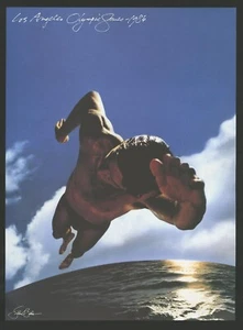 1985 Saul Bass 1984 LOS ANGELES OLYMPIC GAMES Lithograph Graphic Design POSTER - Picture 1 of 1