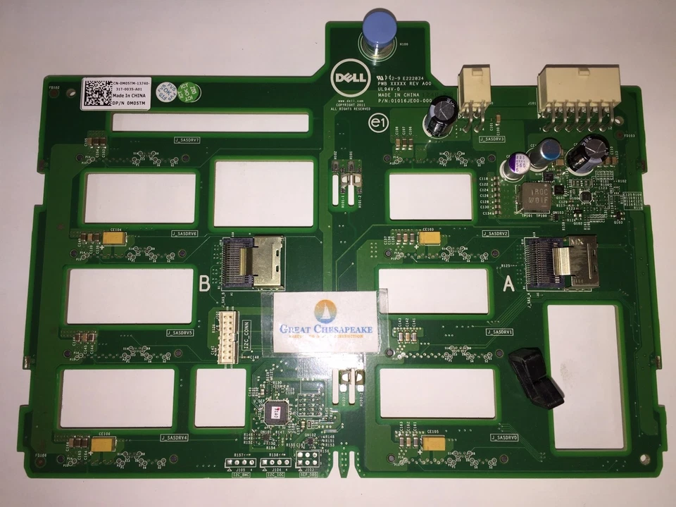 Dell 0M05TM PowerEdge T320/420/620 8 Bay Hard Drive Backplane 3.5" LFF TESTED! - Image 1 of 1