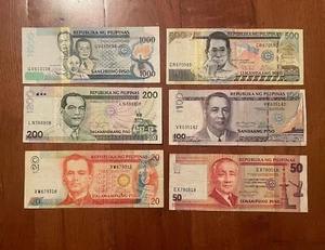 Philippine 20-50-100-200-500-1000 Pesos, Banknote 2008-2011 - Picture 1 of 2