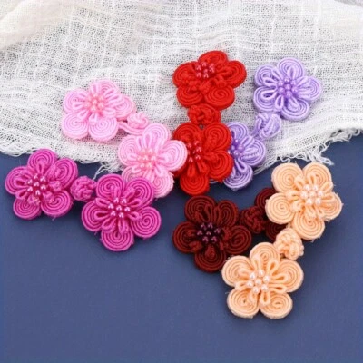 10Pairs Chinese Knots Frog Buttons Sewing Button Closure Fasteners Decors Craft - Image 1 of 4