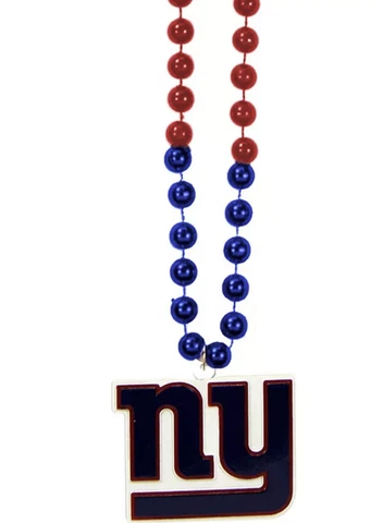 NFL NEW YORK GIANTS  BEADS with MEDALLION NECKLACE NFL FOOTBALL Fan Spirit New Cover