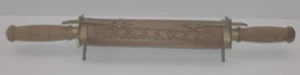 Juego de talla de carne tallada a mano vintage - cuchillo y tenedor - con funda - Imagen 1 de 20