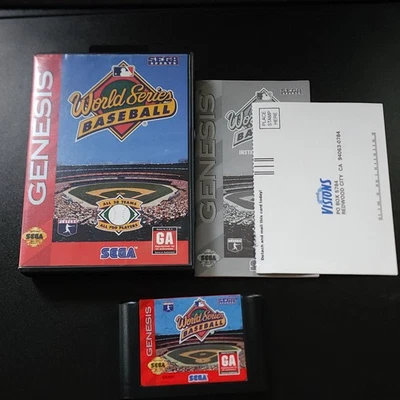 World Series Baseball (Sega Genesis, 1994) Video Game With Manual & Reg Card CIB - Image 1 of 4