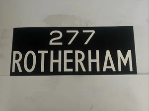 277 ROTHERHAM - Doncaster April 1975 Bus Destination Blind 30” - Picture 1 of 16