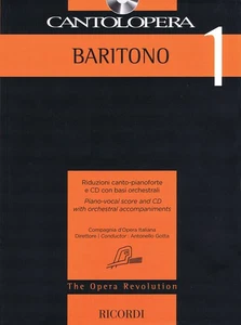 Cantolopera Baritone 1 Vocal Piano Classical Opera Sheet Music Ricordi Book CD - Picture 1 of 1
