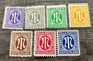 Lot of 7 Deutschland  Germany, AM POST, VG++++   #G2 - Picture 1 of 2