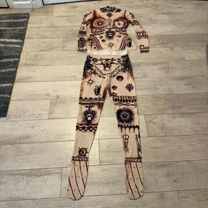 Conjunto Leggings Mujer Marine Serre L Beige Marrón Estampado - Imagen 1 de 16