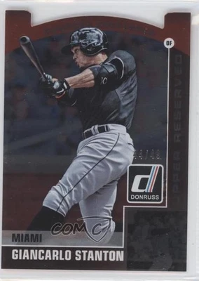 2015 Panini Donruss Upper Reserved Cut to the Chase Bronze /49 Giancarlo Stanton - Image 1 of 2