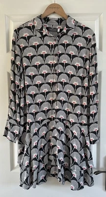 Mint Velvet Gorgeous Black & White Geometric Mini Dress Size 14  EXCELLENT - Image 1 of 4