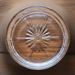 Hazel Atlas Clear Glass Coaster 3.25" Diameter Vintage - Picture 1 of 8
