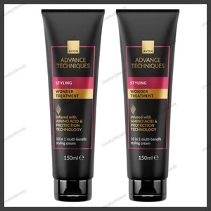 2x Avon Advance Techniques Wonder Treatment 10 in 1 Multi-benefit Styling Cream - Picture 1 of 6