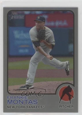 2022 Heritage High Number Chrome Silver Bordered Refractor /373 Frankie Montas - Image 1 of 2