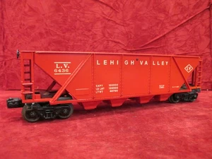 Sehr gepflegter Lionel 6436 Lehigh Valley 4 Bay Hopper, rot, Nachkrieg - Bild 1 von 12