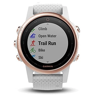 Garmin - Reloj inteligente Fenix 5S Sapphire 42 mm - Oro rosa/blanco - 010-01685-16 Foto 1 de 4