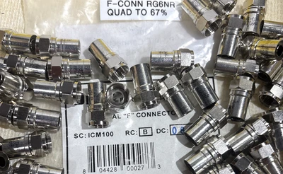 100- Conectores F cónicos OnQ 364246-01, SC: ICM100, RC: B, DC: 0805, paquete abierto Foto 1 de 4