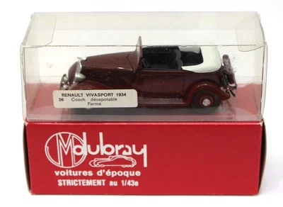 Autobús Renault Vivasport JM Dubray 36 1934 de arriba hacia abajo 1:43 resina sin usar, en caja rojo Francia Foto 1 de 4