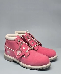 TIMBERLAND Nellie Women's Waterproof Chukka Boots in Pink Size 9 - Picture 1 of 8