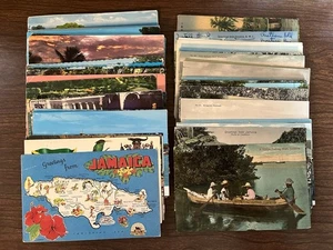 Lot of 80 Jamaica, BWI Postcards ~ Hotels, Beaches, Locals, Waterfall, Streets - Picture 1 of 21