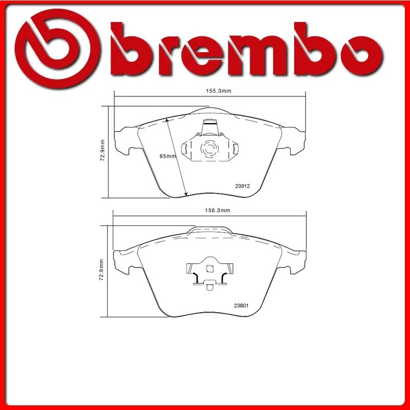 07.B314.41#167 PASTIGLIE FRENO ANTERIORE SPORTIVE BREMBO SPORT VOLVO V50 (MW) 2. - Immagine 1 di 1