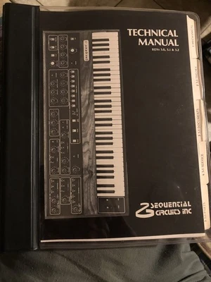 Sequential Circuits Prophet 5 Technical Manual Rev3.0,3.1,3.2. Excellent. - Image 1 of 4