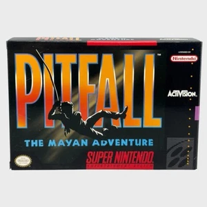 Pitfall: The Mayan Adventure (Super Nintendo SNES, 1994) CIB con manual e insertos - Imagen 1 de 13