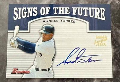 2004 Bowman SIGNED: Andres Torres, TIGERS - Image 1 of 3