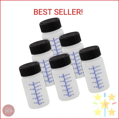 TCP Global 2-Ounce Paint Touch-Up Bottles with Safety Lids (6 Pack), Mixing Ball Foto 1 de 2
