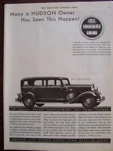 1931 Hudson Club Sedan Automobile Advertisement Speedometer/Odometer Confusion?? - Bild 1 von 1