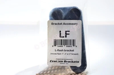 CUSTOM BRACKETS BRACKET ACCESSORIES LF  -L FLASH BRACKET-MOVES FORWARD 1-3" NEW - Image 1 of 4
