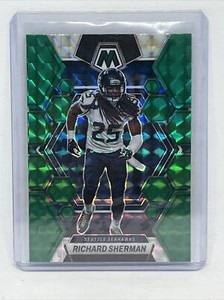 Seattle Seahawks - Richard Sherman - 2023 Panini Mosaic - Green Prizm - #225