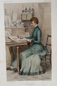 Vanity Fair Print. "HRH The Princess of Wales". Dec. 5 1882 - Picture 1 of 1