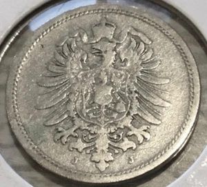 1889-J Germany Empire 10 Pfennig Copper-Nickel Coin, Hamburg Mint KM #4 - Picture 1 of 2