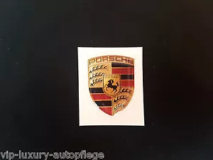 Porsche 911 997 993 Wappen Aufkleber in 3D Optik Sticker Neu in 25 x 33 mm - Picture 1 of 3
