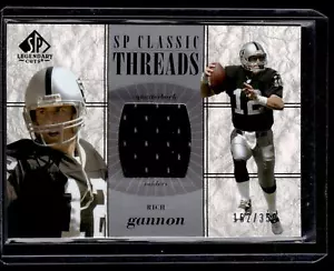 2002 SP Legendary Cuts #CC-RG Rich Gannon SP Classic Threads #/350 - Picture 1 of 2