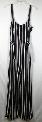 Derek сердце темно-синий в полоску без рукавов бак широкие ноги Джерси вязаный комбинезон L - Изображение 1 из 3