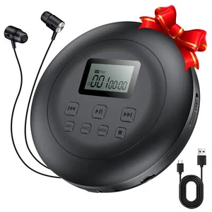 Gueray Lettore CD Portatile Lettore CD Personale con Cuffie Display LCD Anti-Ski - Foto 1 di 7