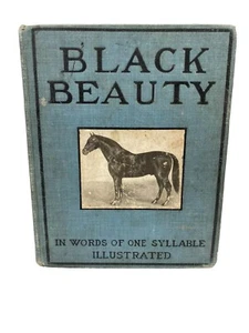 Vintage 1905 Edgar Lee BLACK BEAUTY In Words of One Syllable Book - Picture 1 of 9