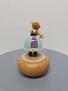 Schmid The Creative Hand WOOD MUSIC BOX Made in Japan, 159 Sweden Polka, AS IS - Picture 1 of 10