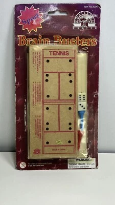 Brain Busters Sports Tennis Version, Vintage Wooden Game, New Old Stock Complete - Image 1 of 4