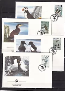 F1040 - Isle of Man 1989 - FDC - Vogels/Birds/Vögel WWF/WNF - Imagen 1 de 1