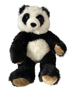 Peluche Build A Bear 16" Panda Blanco y Negro Patas Marrón Ojos Peluche - Imagen 1 de 5