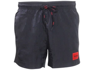 Hugo Boss Men's Dominica Swim Trunks Black Quick Dry Swimwear Shorts Sz. L - Picture 1 of 3