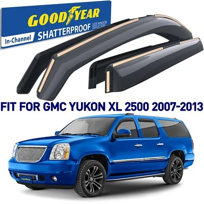 Protectores de lluvia viseras de ventilación para GMC Yukon XL 2500 2007-2013 Foto 1 de 4