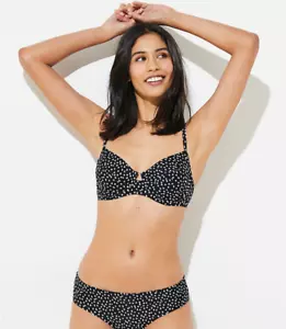 Top de Bikini LOFT Playa con Alambre Manchado, Nailon, Negro, Talla M, Nuevo con Etiquetas - Imagen 1 de 7