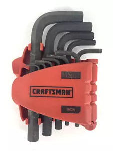 Craftsman 11 Piece Allen Wrench Set PN 946813 SAE in Case - Picture 1 of 11